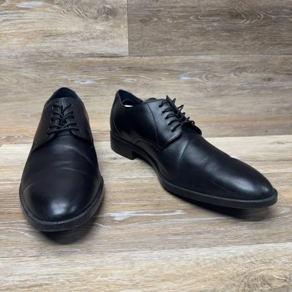Cole Haan Hawthorne Black Leather Plain Toe Oxford Shoes Men's Size 13